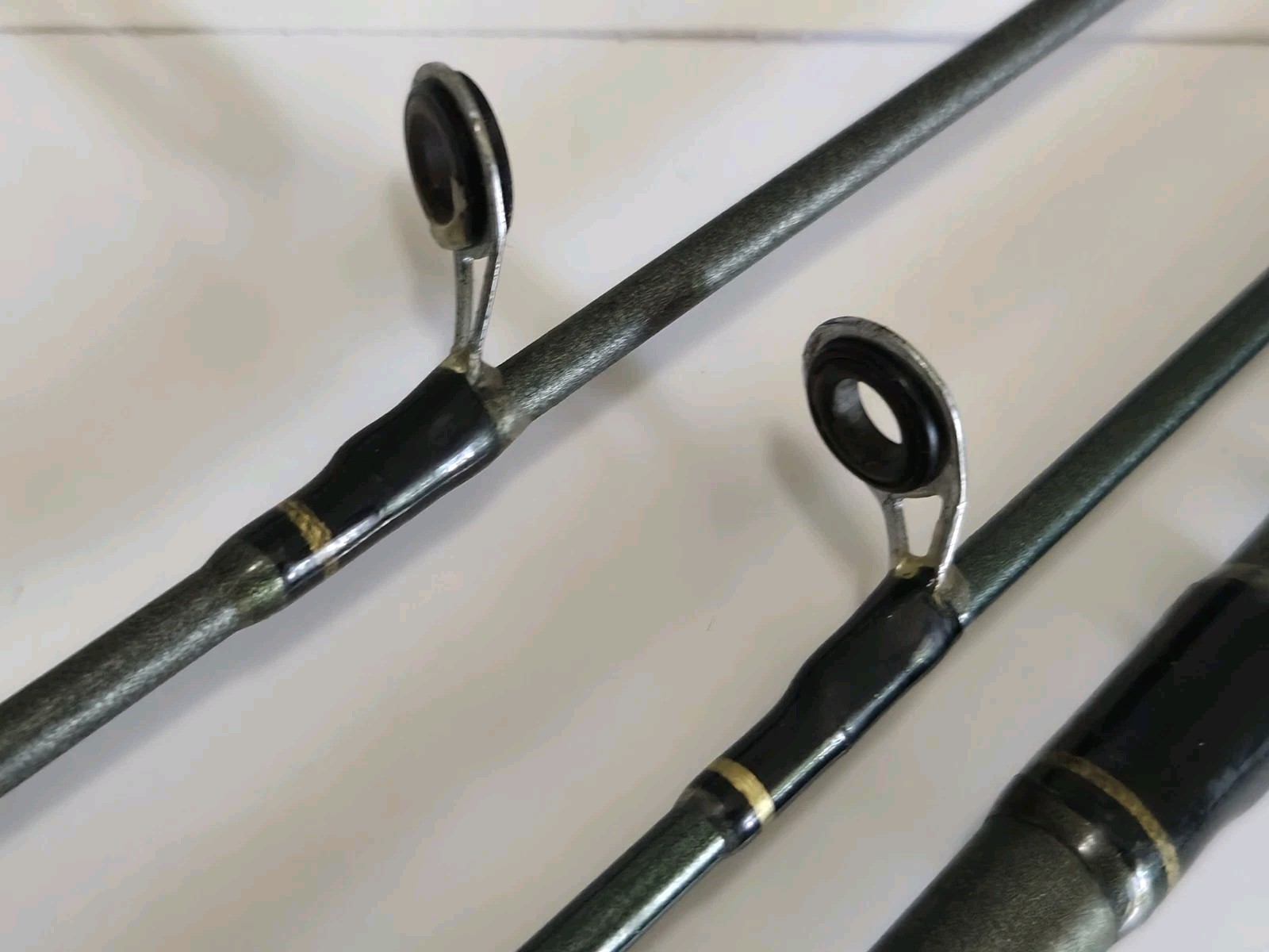 Lot of 2 Zebco Adventure Pistol Grip Spincast Rods G2 Green 2pc 5.5′
