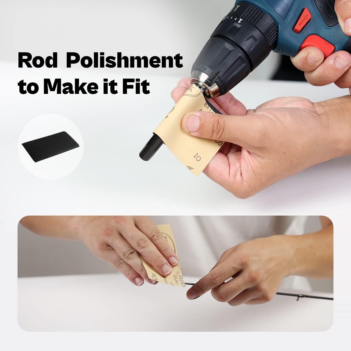OJYDOIIIY Fishing Rod Repair Kit with Epoxy Glue, Wrapping Thread, Clipper, and