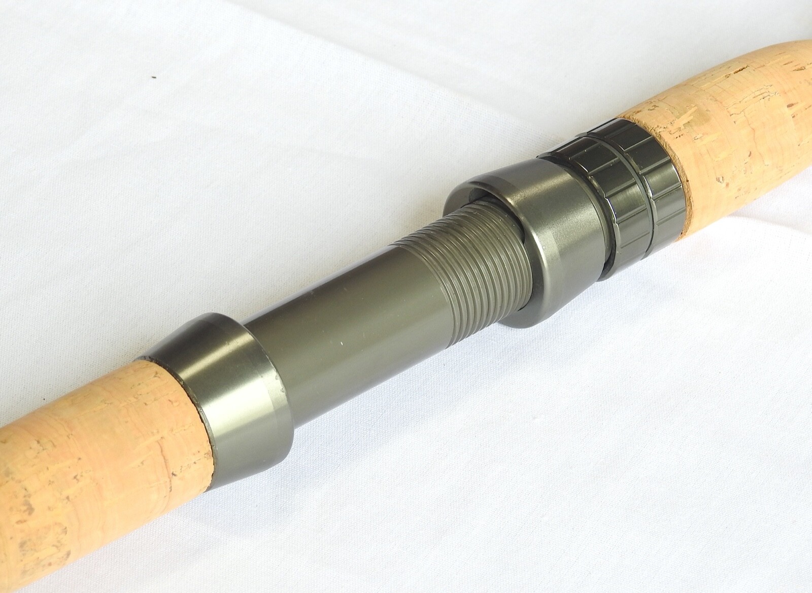 Pro Catfish Rod Long Spinning 10′ 2PC Metal Reel Seat Cork Handle Glow Tip