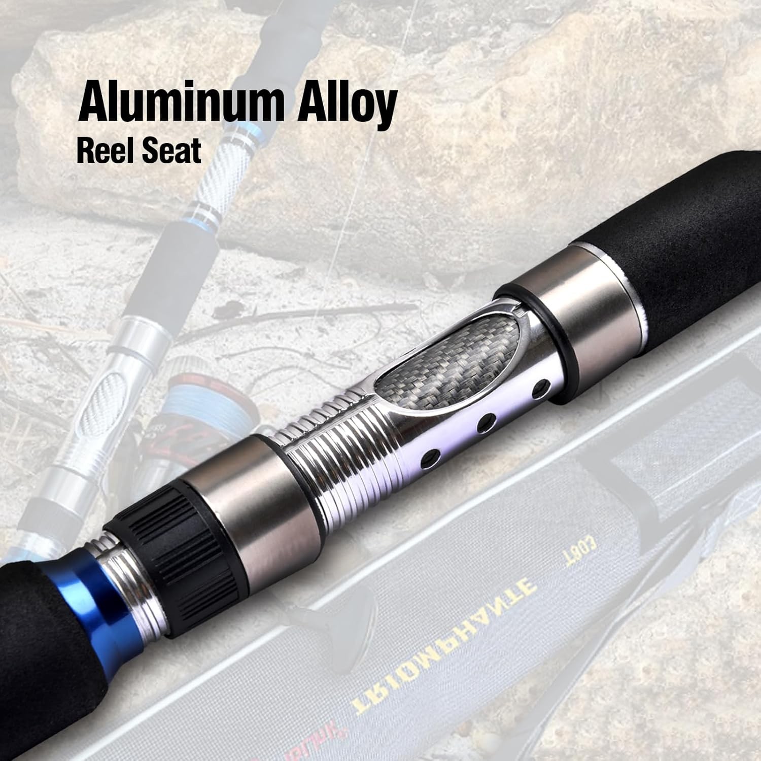 3-Piece Spinning Rod Heavy Spinning Fishing Rod Portable Fishing Rod Graphite