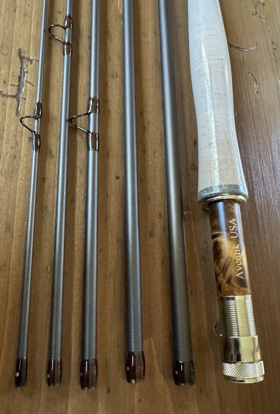 Aventik 5 Pc. Travel Fly Rod Line Wt. 5/6, New , Unfished Condition