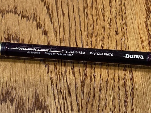 Daiwa Silver Creek SC-S 704T-MLRS Trout Spinning Rod with Case, Used