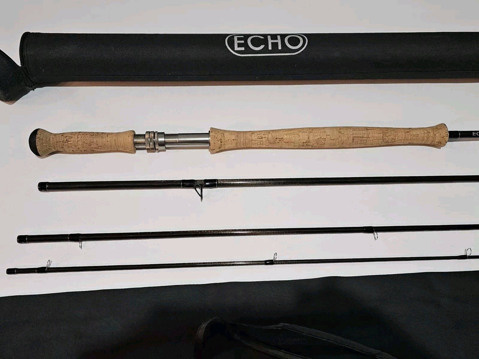 Echo SOLO rod 7129-4 12 ‘ 9 ” # 7 Weight Sock and Tube Grains 480 – 590 Wow