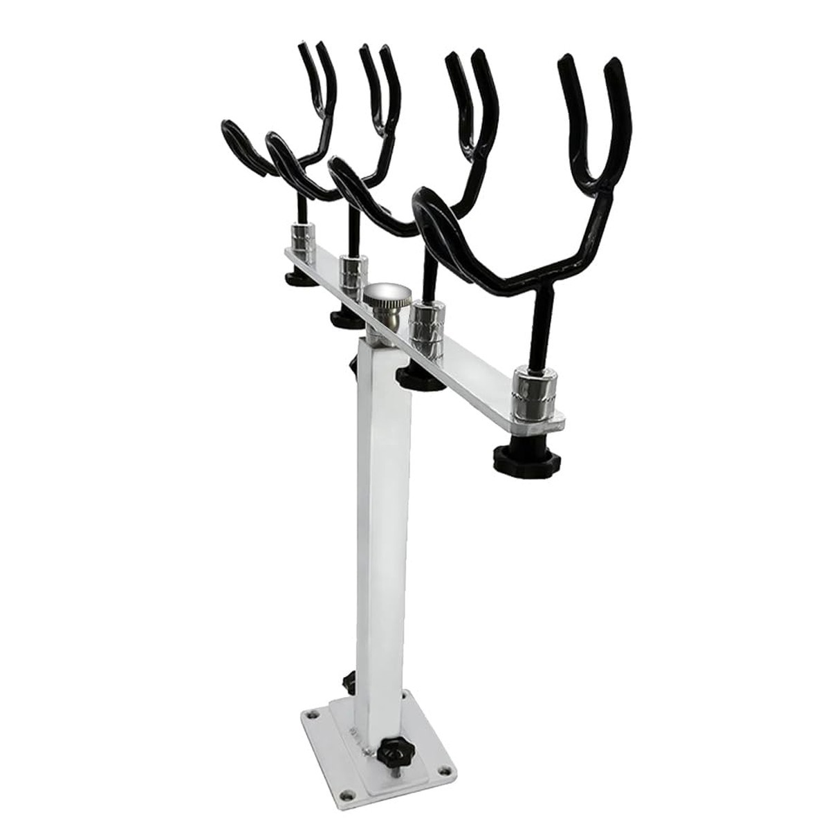 Mojiate Pvc Coated Fishing Rod Holder Aluminum Fishing Rod Bracket Sure Grip