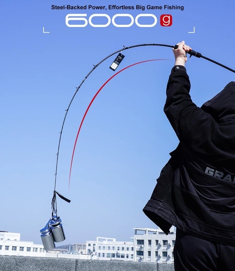 Travel Jigging Fishing Rod 1.83-1.91m MH Carbon Ceramic Guides Slow Jigging