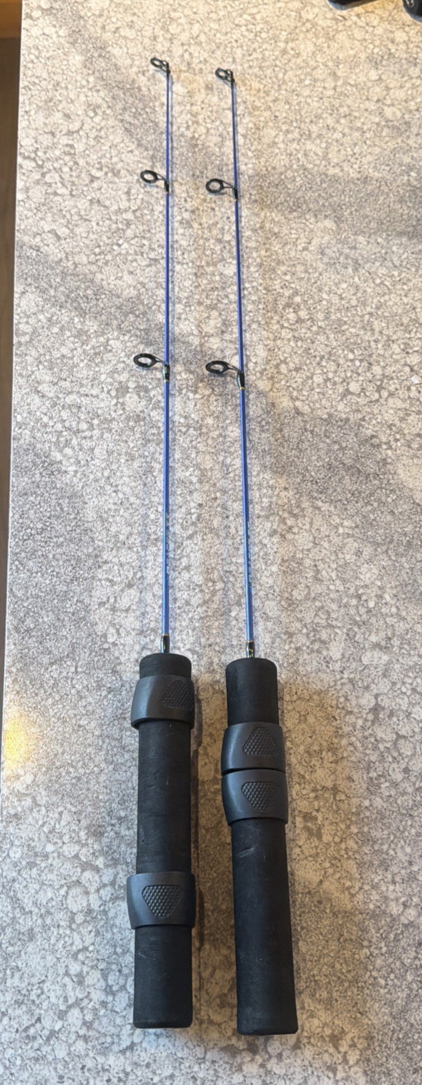 2- Tsunami Bracer 2 24” Dock Rods Ice Fishing Blue