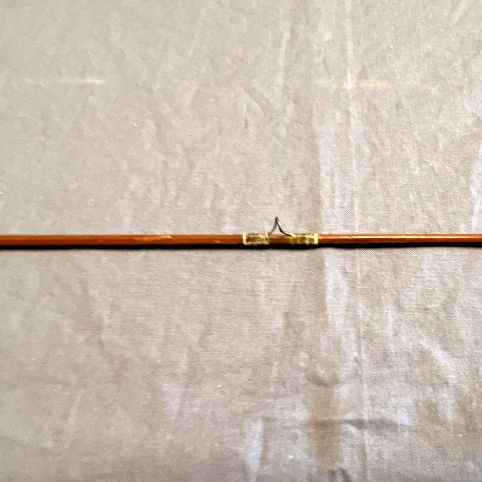 Quality Tackle Bamboo Fly Fishing Rod 9ft 3pc Cork Handle Metal Ferrules Brown