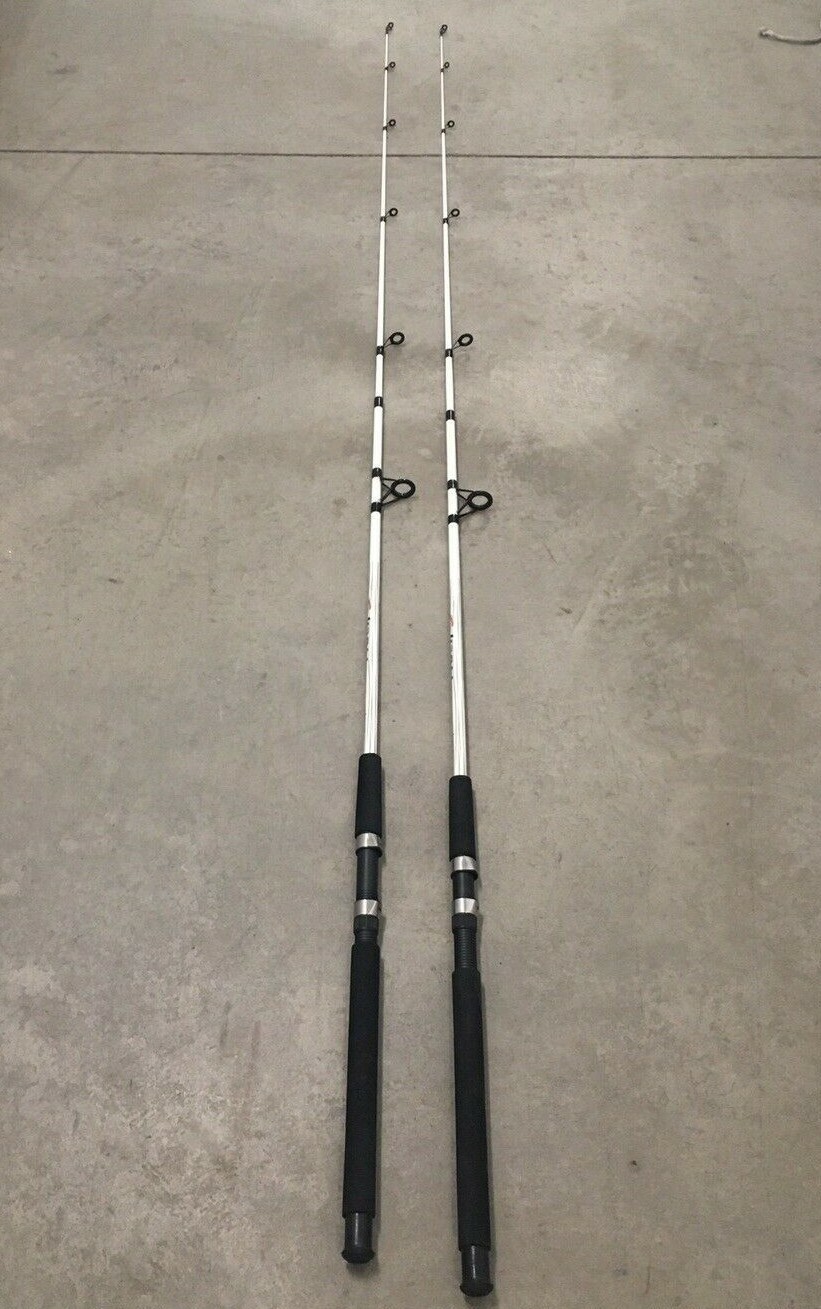 2 Shakespeare Tiger Spinning Rods 7’ Fresh/Saltwater Catfish Med U (V)F