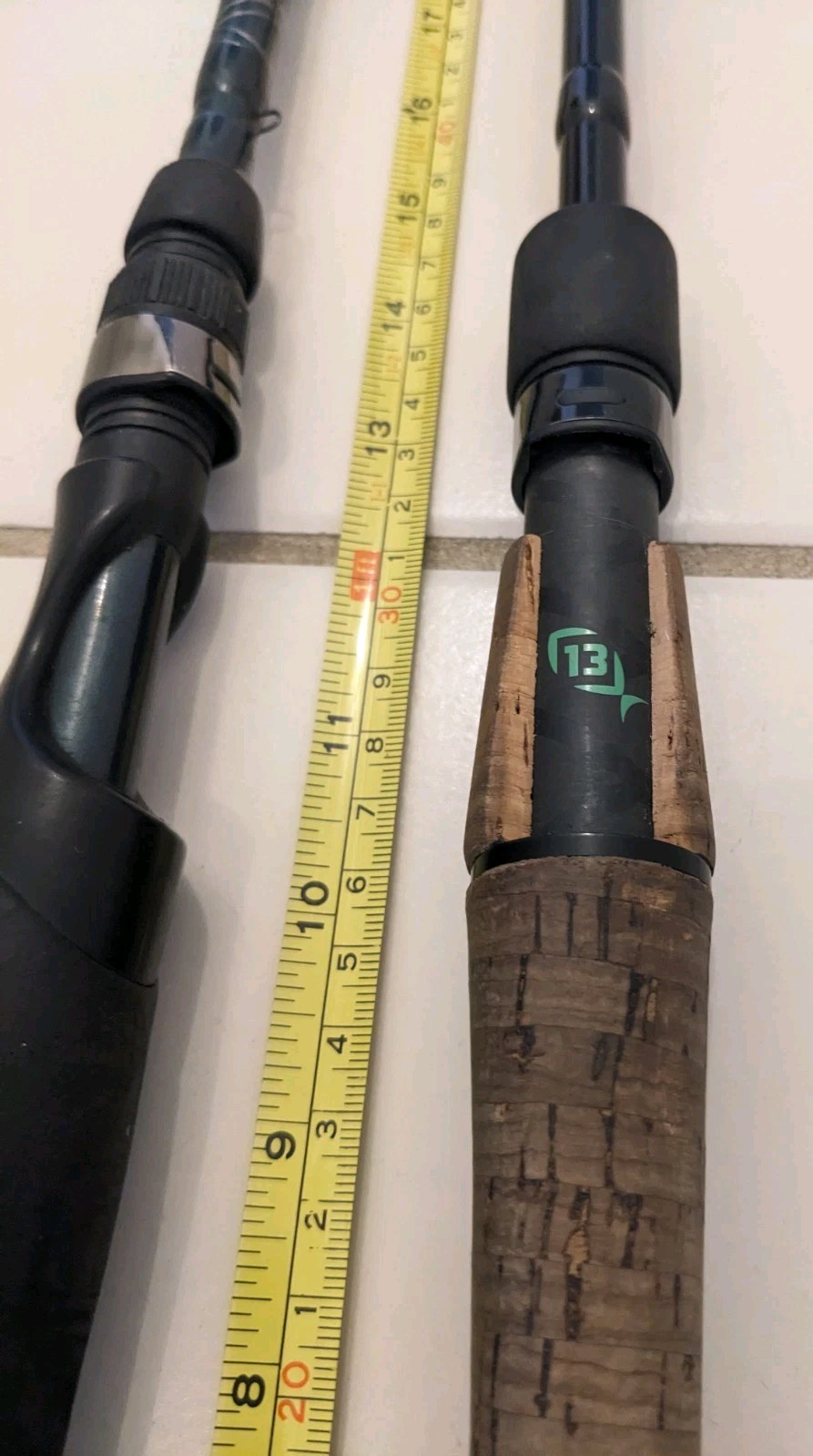 13 Fishing Omen Green Spinning Rod – Shortened to 77″, Professionally Re-Tipped