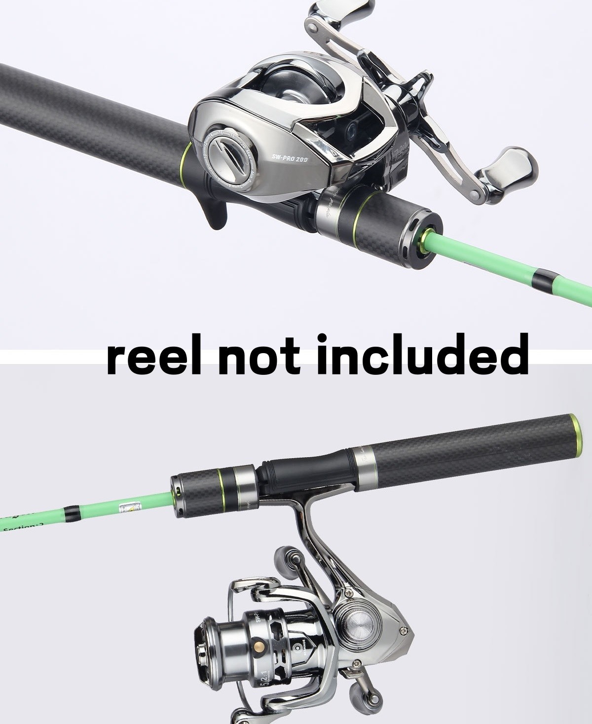Fishing Rods Spinning Carbon Fiber Ultra Light Casting Portable Rod Travel Pole