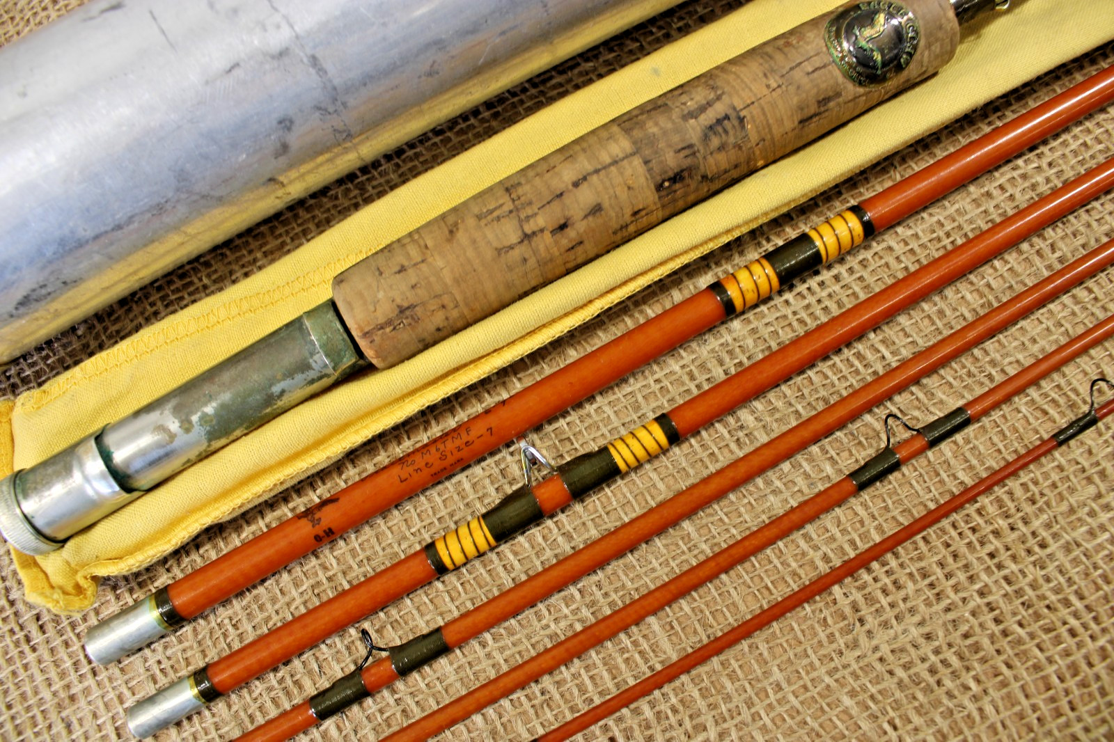 Eagle Claw Trailmaster Fly Fishing Pack Rod 6′ 9″ Line Size 7 M6TMF USA Vintage