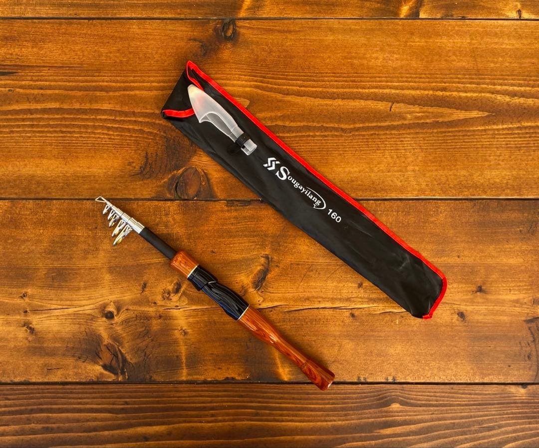 Telesco Rod 5ft3in Trout Fishing Travel Light Mountain Stream Durable