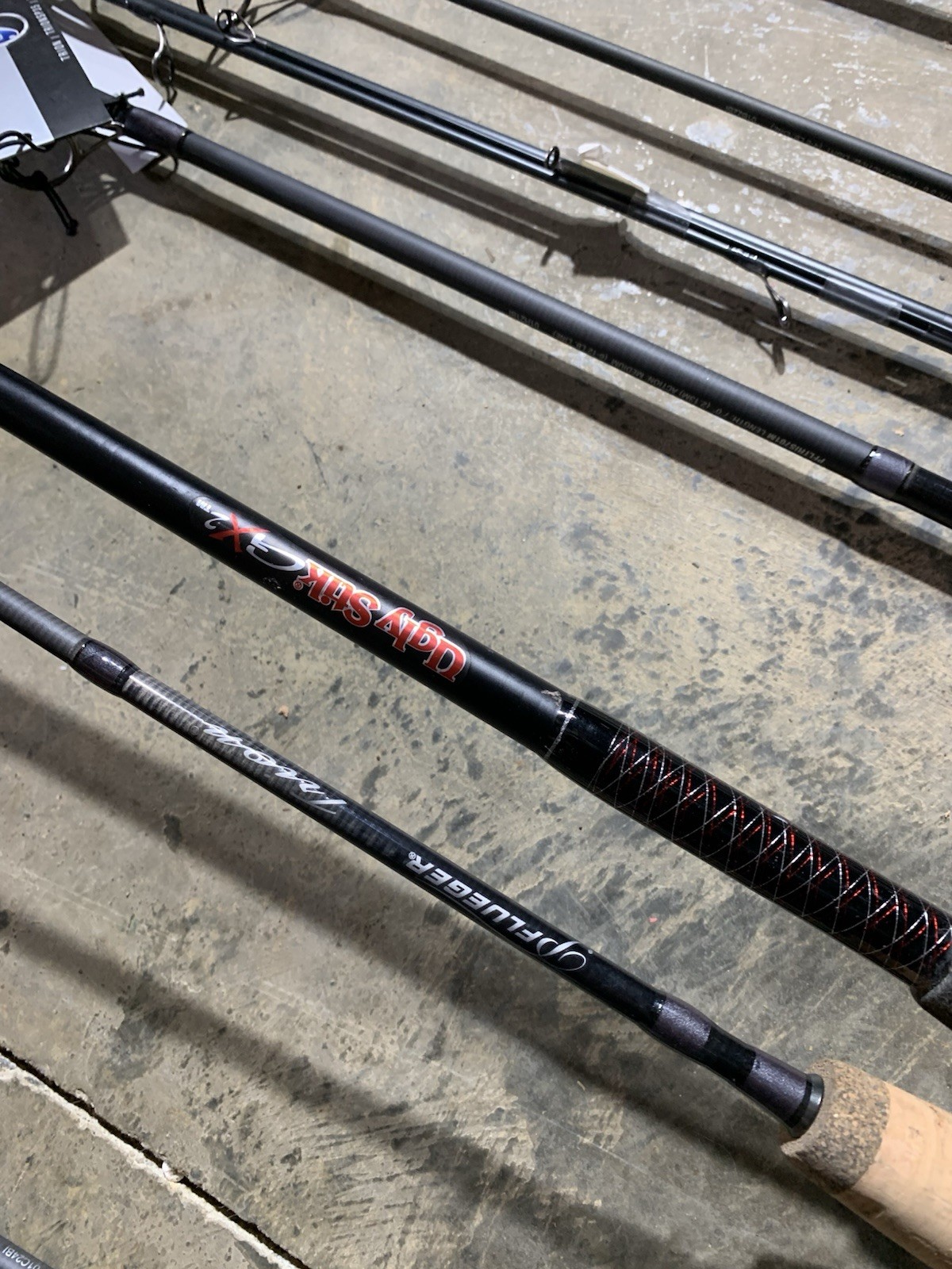 LOT OF 10 Assorted Brands FISHING RODS (BROKEN)