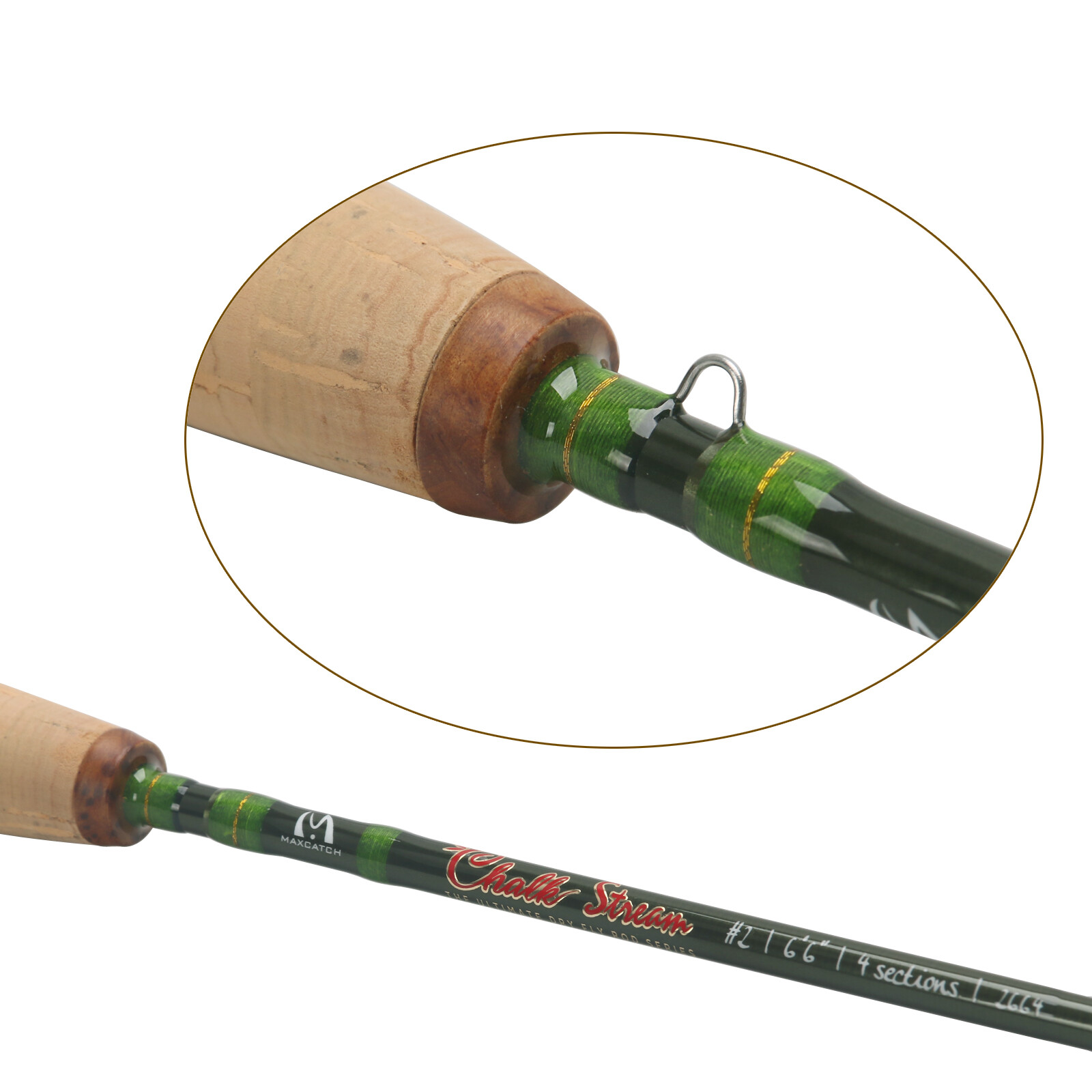 Maxcatch CHALK Stream 2/3wt 6.5/7.5ft Ultimate Dry Fly Fishing Rod Carbon Fiber