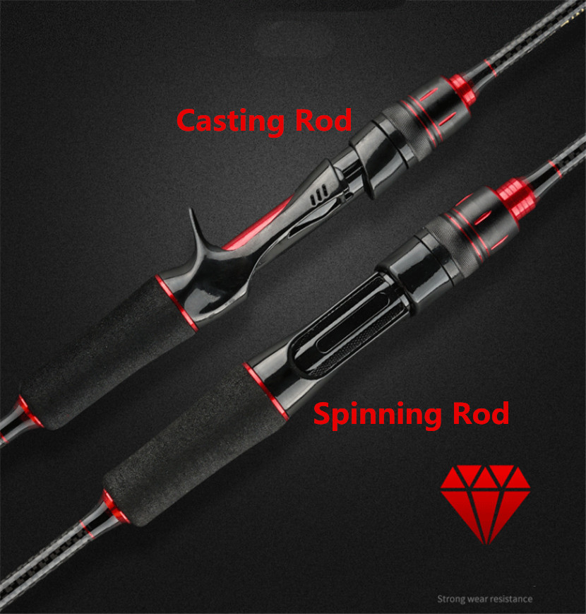 Sensitive fast action 6ft 7ft 8ft fast action 6-14lb 1/4-3/4oz SPINNING ROD