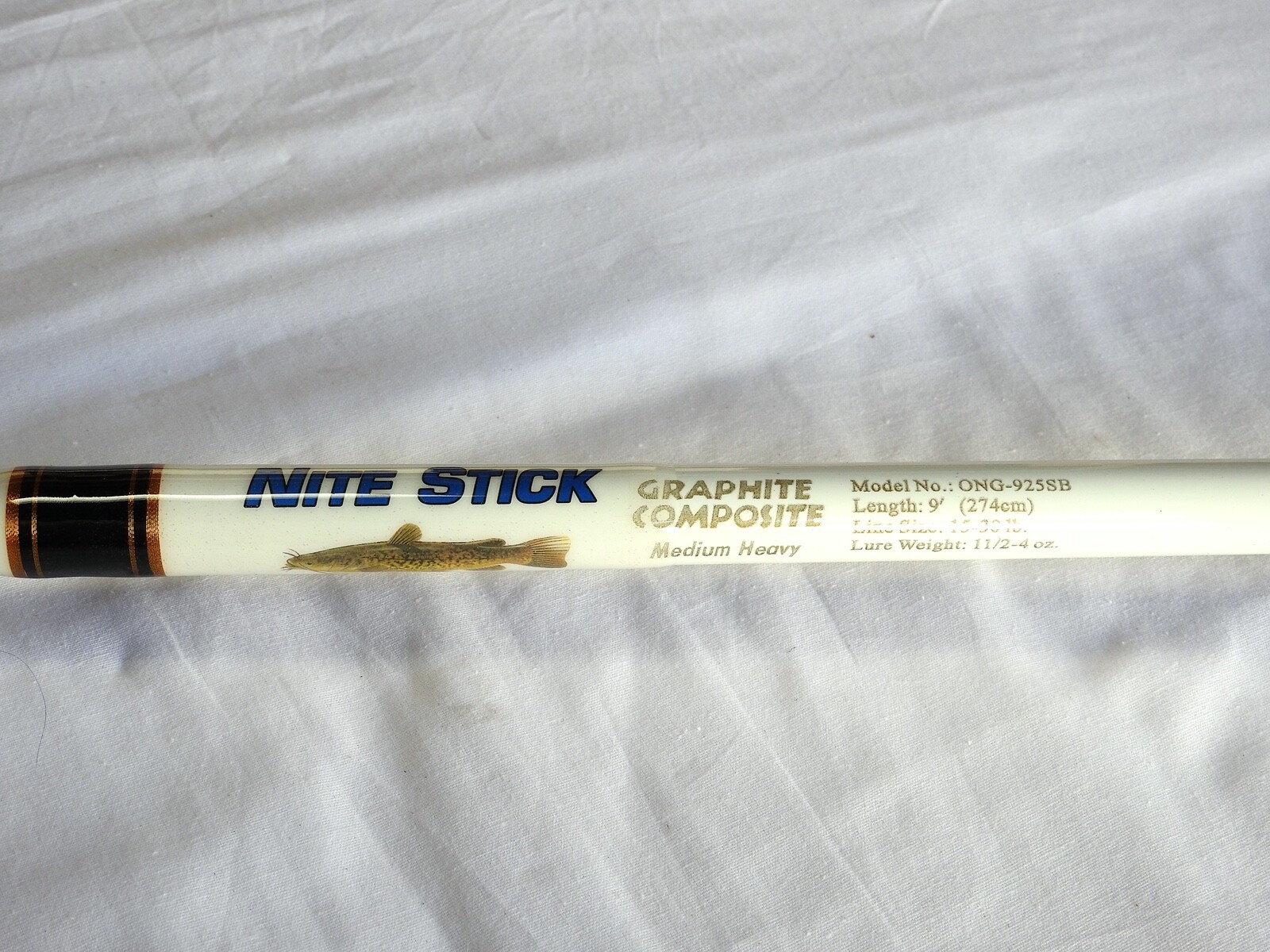 Classic Nite Stick Catfish Spinning Rod 9′ 2PC Glow Tip Blue