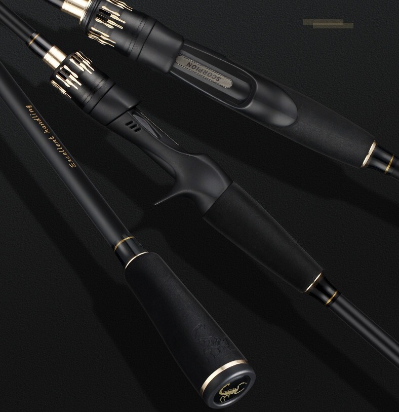 Fishing Rods 5.51FT 5.9FT Casting Spinning Rod Carbon Fiber 2 Section Lure Poles
