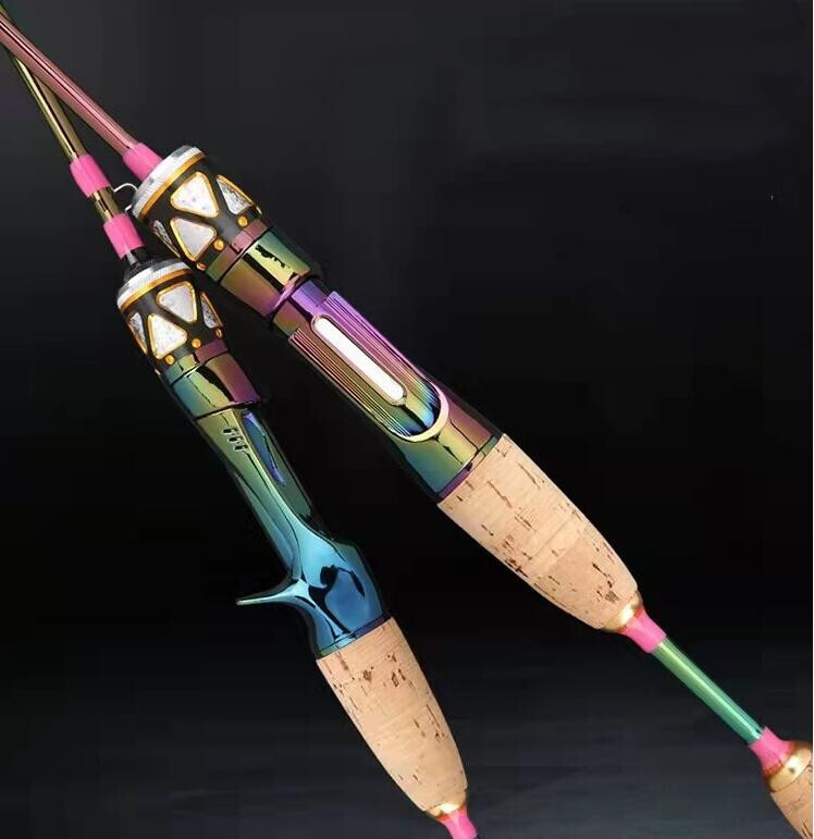 Trout Fishing Rod 1.68M 1.8M Portable Ultra Light Solid Tip Carbon Spinning Pole