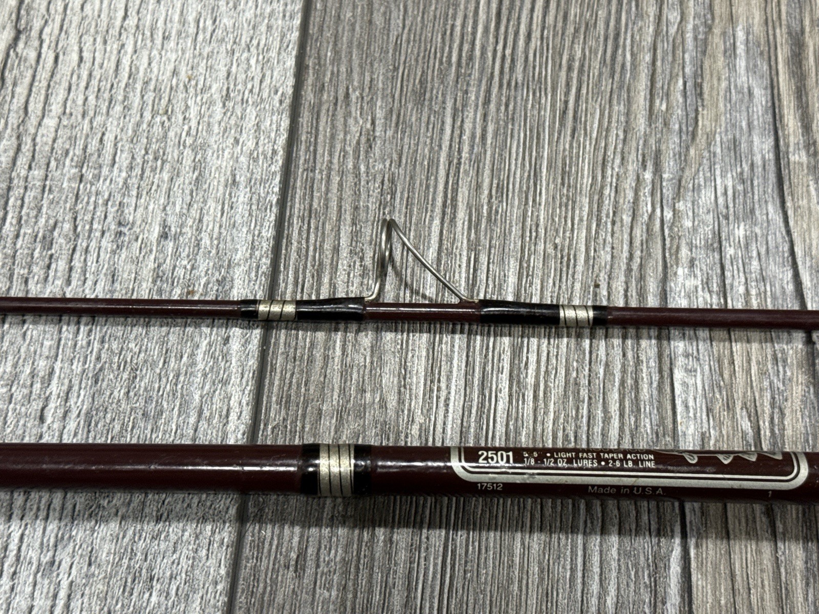 Vintage Garcia Stalker 2501 5’6″ 2 Piece Light Action Trout Fishing Rod | USA
