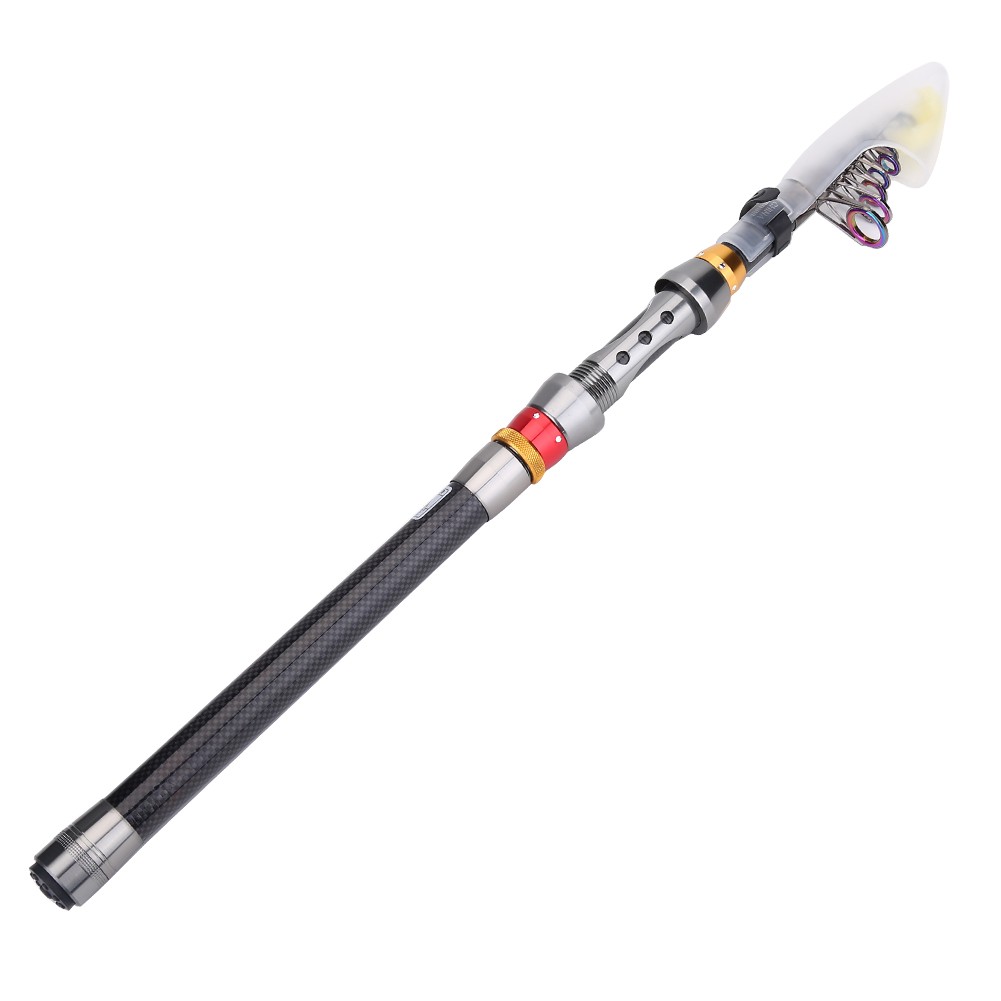 Carbon Fiber Portable Hard Fishing Rod Poles Freshwater Fishing Accessory (2 DSO