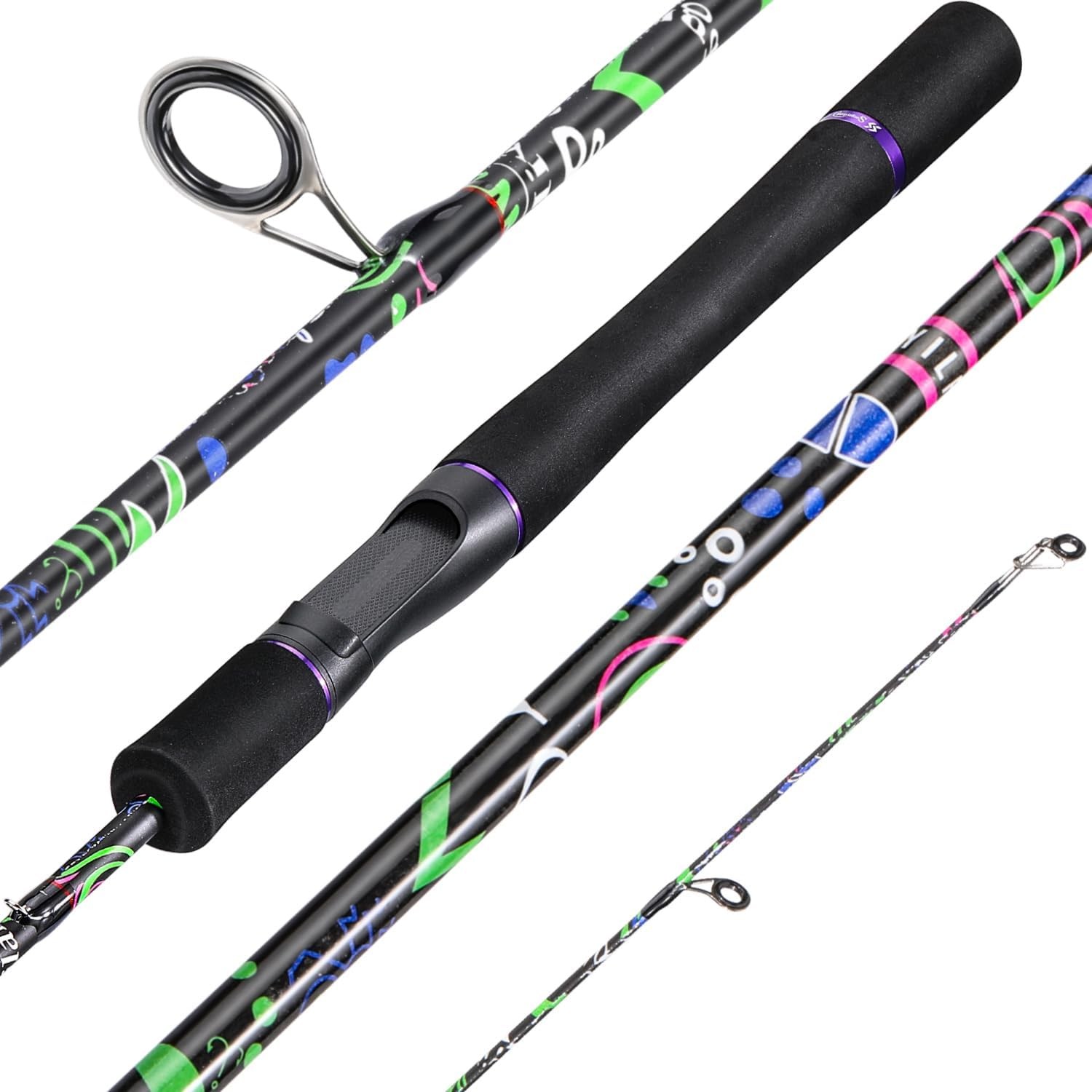 Fishing Rod 2-Piece Graphite Composite Blank/Fiber Glass Spinning & Casting Rod