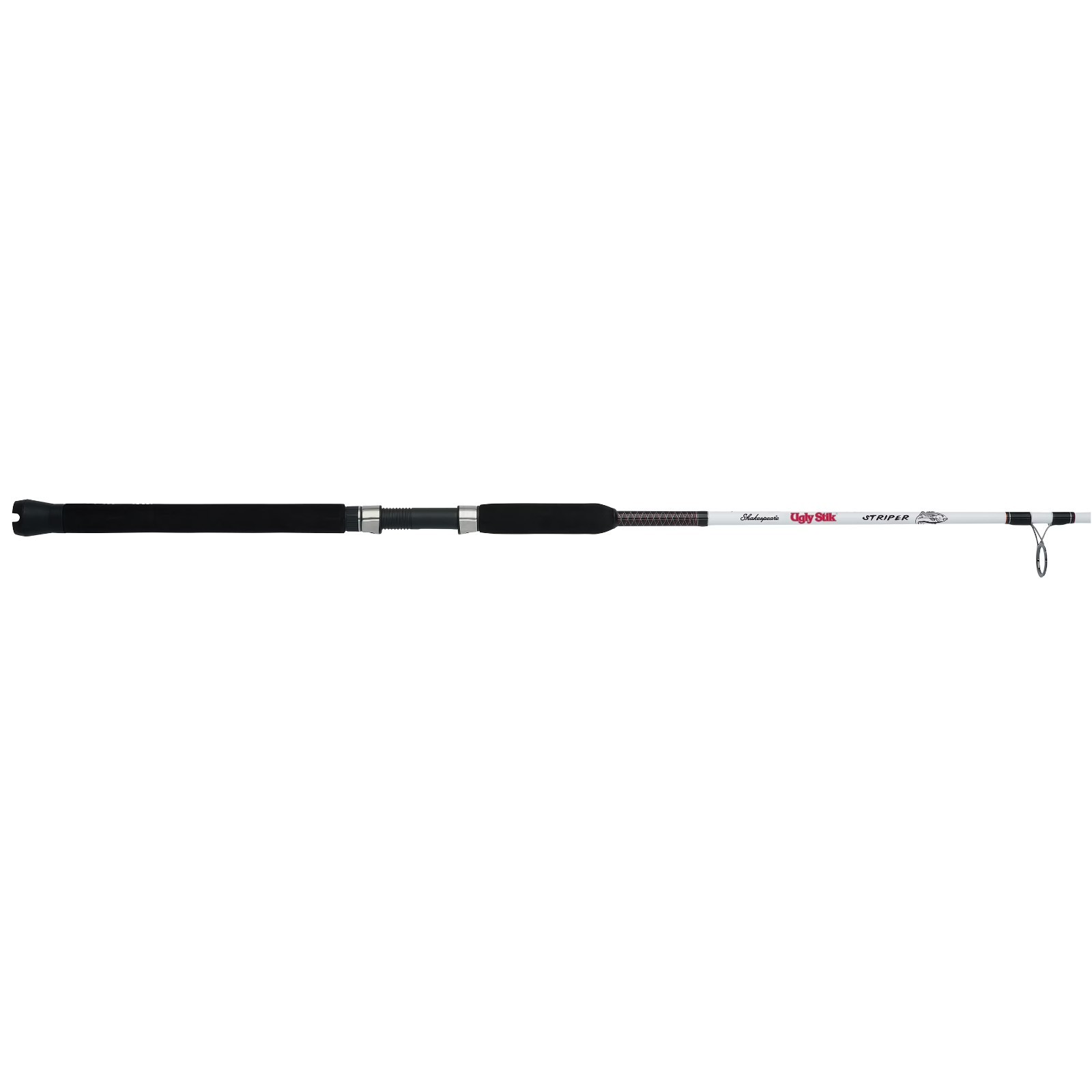 7′ Medium Heavy Casting Rod Striper Fishing Pole Clear Tip Stainless Steel