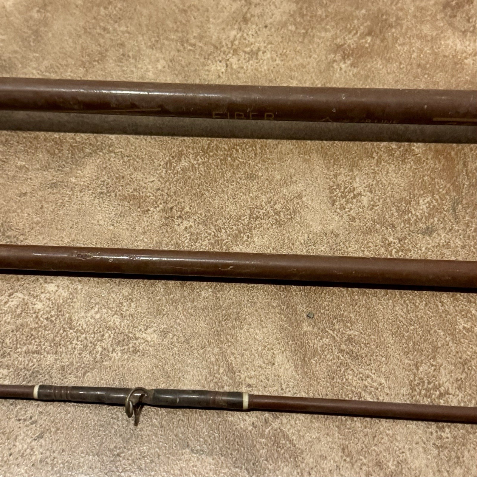 Shakespeare ITCO Fiber Glass Fly Fishing Rod Pole FY 12R 8ft Long 7 8 Fiberglass
