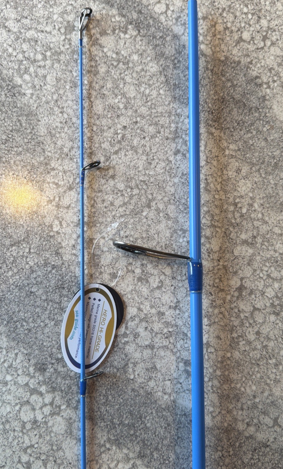 Okuma Custom Blue Inshore Spinning Rod 7’ 2-piece.