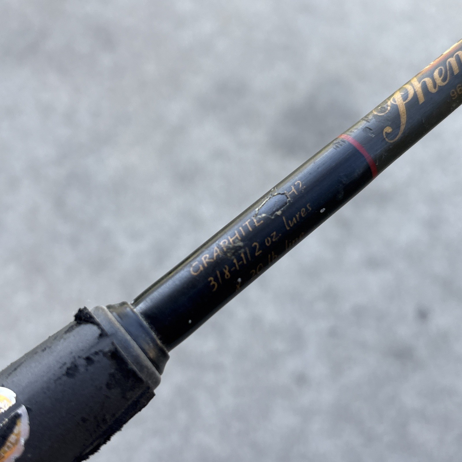 Phenix Custom Quality Graphite Inshore Casting Rod 3/8-1-1/2oz 8-20lb FOR PARTS!