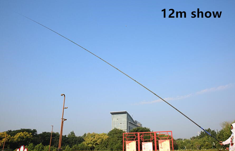 Fishing Rods 8m/9m/10m/11m/12m/13m Telescopic Carbon Fiber Pole Stream Rods Carp