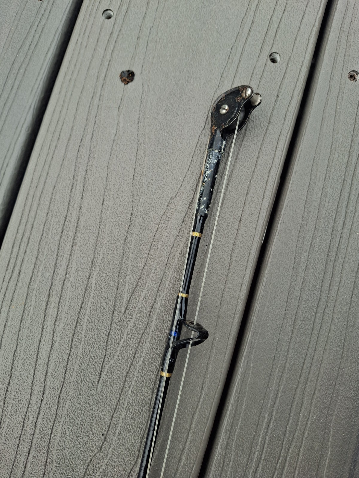 ANDE STAND UP 6′ 20 TO 50lb RATED FISHING ROD W/INTERNATIONAL PENN 30 REEL