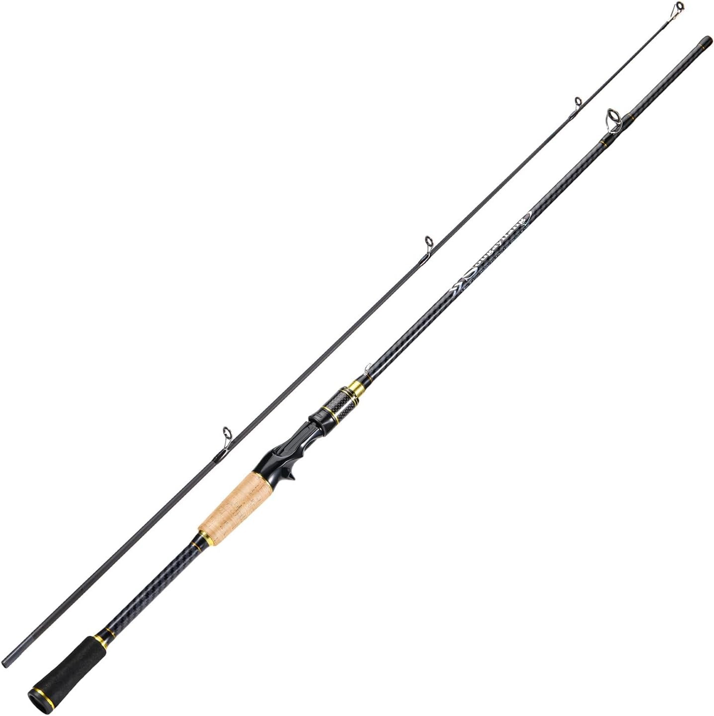 Fishing Rod 24-Ton Carbon&Glass Fiber Composite Spinning & Casting Rod 2 Piece