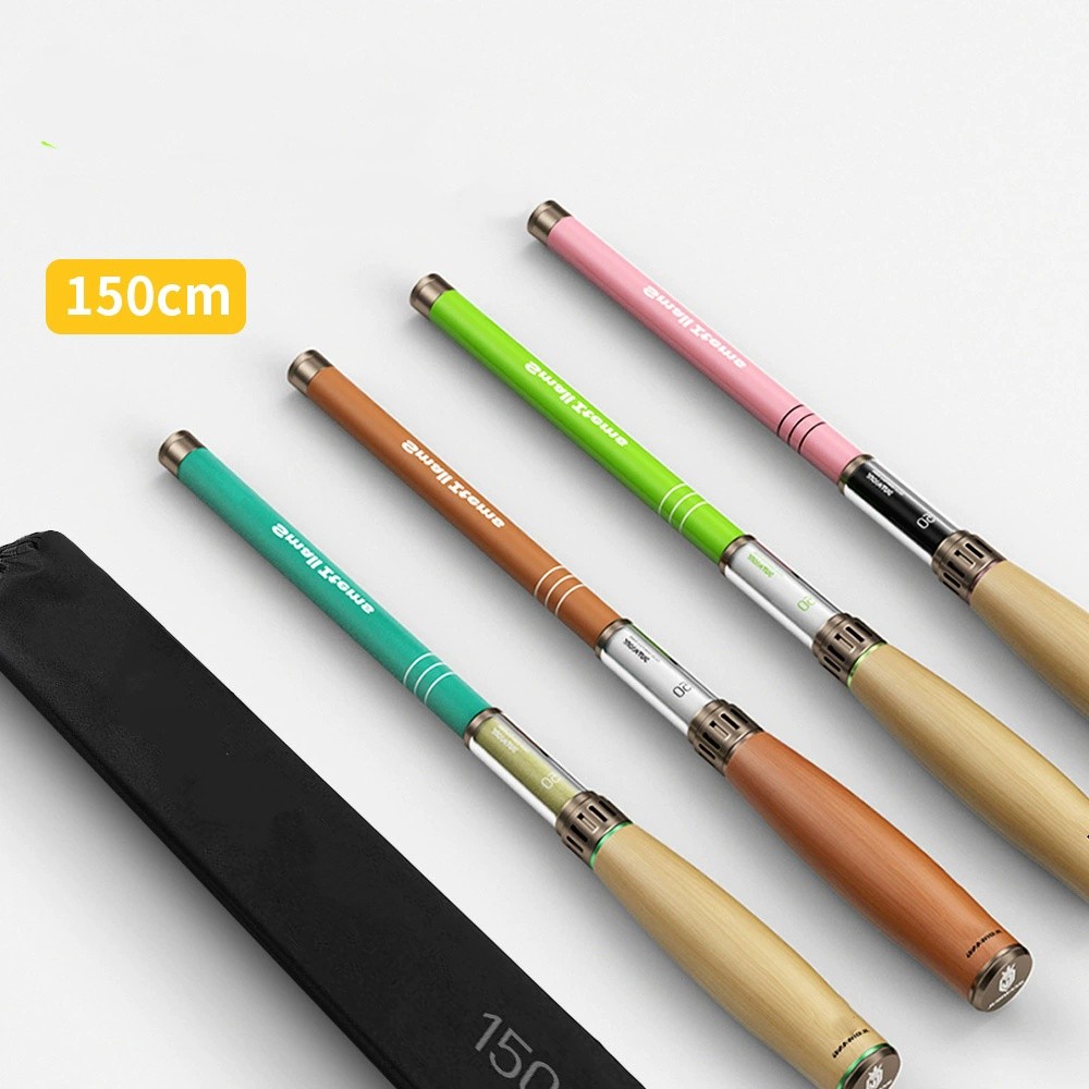 1X 1.5m – 2.4m Outdoor Ultra-Short Section Stream Fishing Rod Fishing Gear