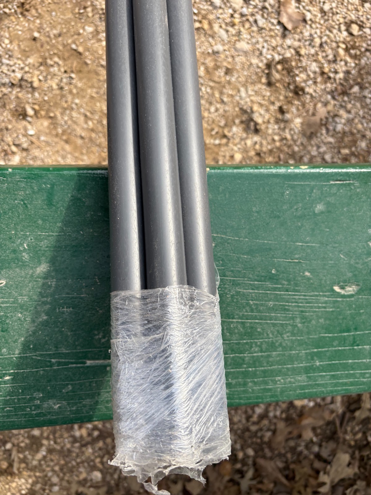 Fiber Rod: 1 in Overall Dia, 4 ft Overall Lg, Gray color 0°F to 180°F Lot of 4