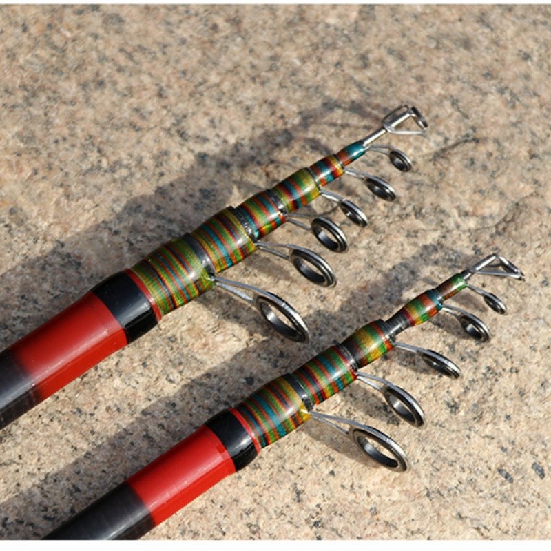 Telescopic Fishing Rods Spinning Casting Rod Carbon Fiber Rod Bass Ultra Light