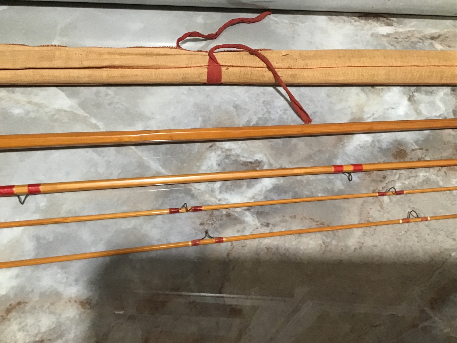 SHAKESPEARE 9’0” Split Bamboo Fly Rod with FULL LENGTH EXTRA TIP!! R12