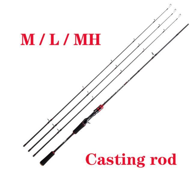 Fishing Rod L/M/MH 1.68M 1.8M Carbon Spinning/Casting Rod Pole Lure Weight 4-35g