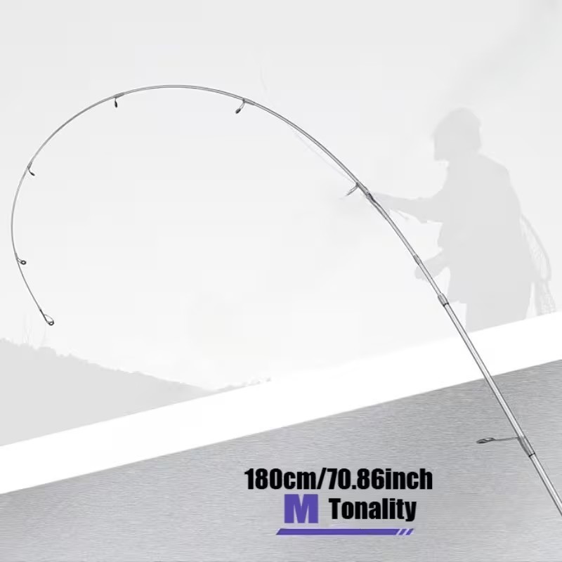 Fisshing Rod Spinning 2pc 70″ Medium EVA Split Grip 8-15lb Line