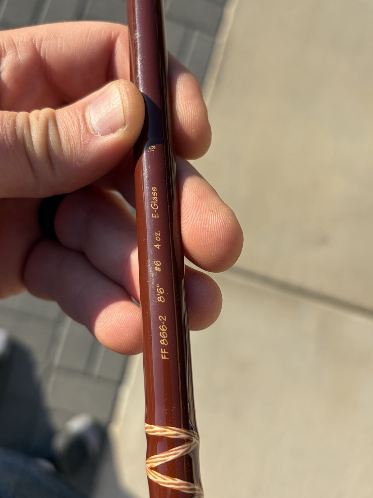 Fenwick Fenglass Fly Rod FF 866–2 6 Weight 2 Piece 8ft 6 Rod. Very Nice