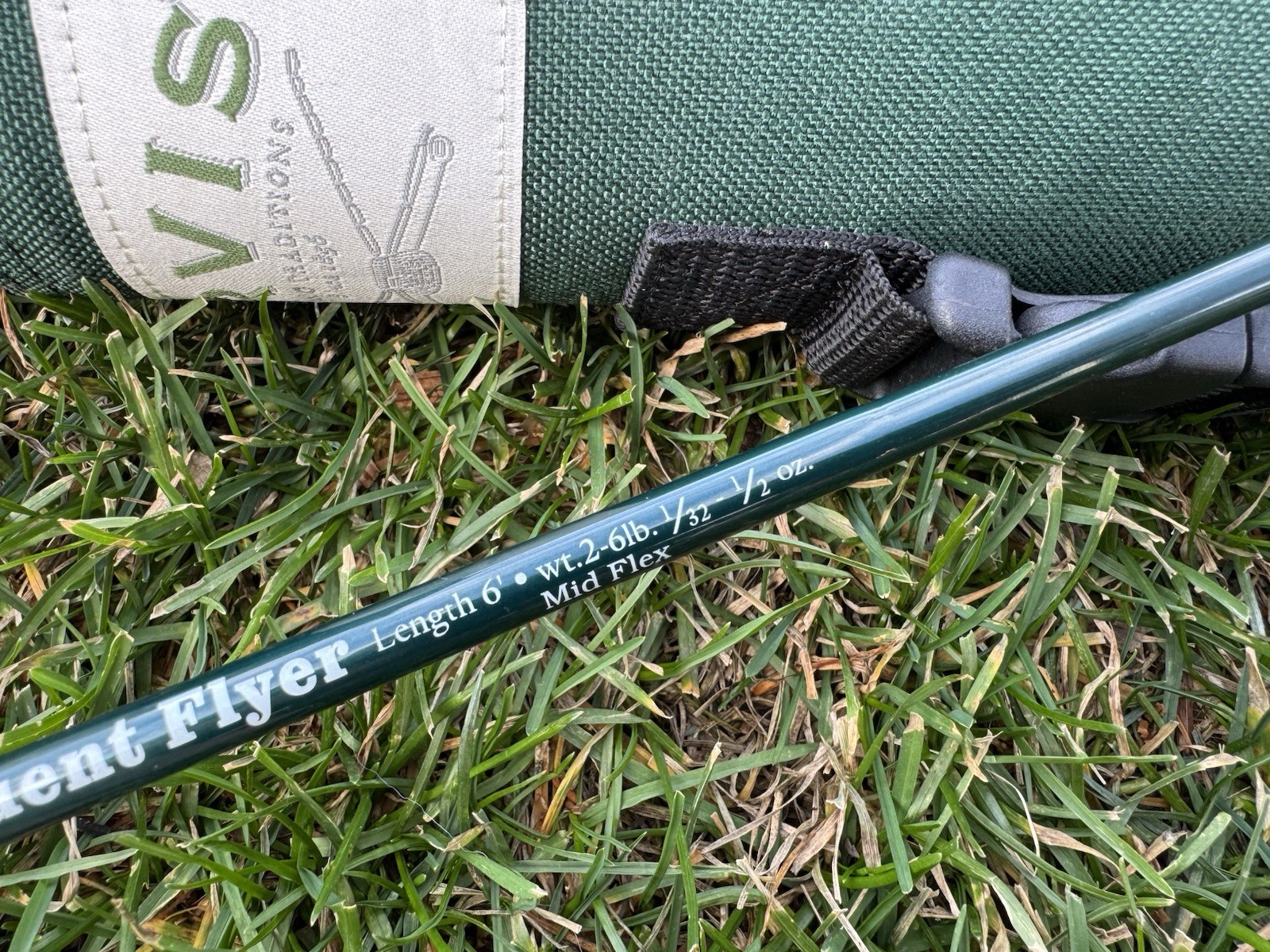 Orvis Frequent Flyer 6′ 3pc Spinning Rod wt. 2-6lb 1/32 1/2 oz. Mid Flex
