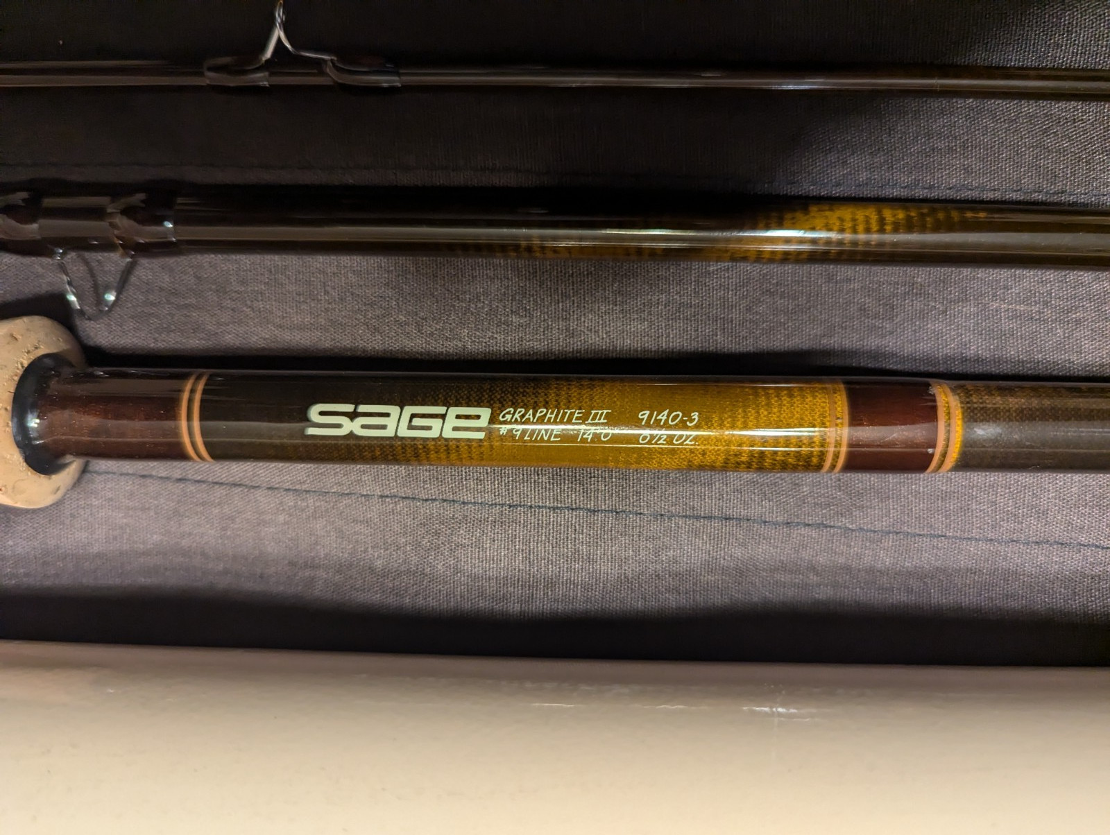 Sage Spey Fly Rod 14 Foot 9 weight 3 piece in Very Good Condition w/sock & case