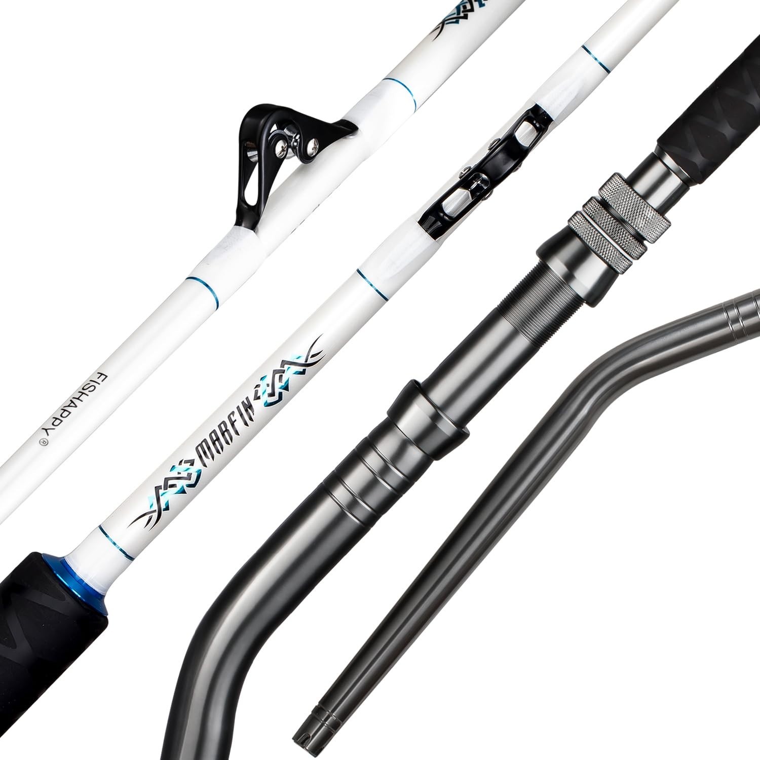 Heavy Duty 6′ Trolling Rod – Saltwater Offshore Big Game Roller Rod for Boat Fis