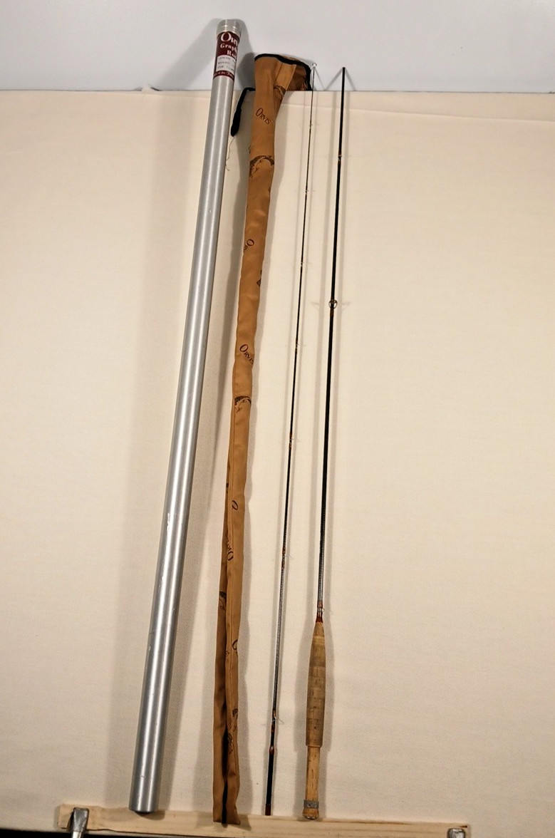 Vtg Orvis Trout Graphite Fly Fishing Rod 8′ 2pc #6 1 7/8oz + Correct Tube 0285