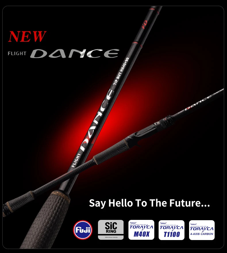 PURELURE NEW DANCE 10FT Spinning Rod Bass High Carbon Long Casting