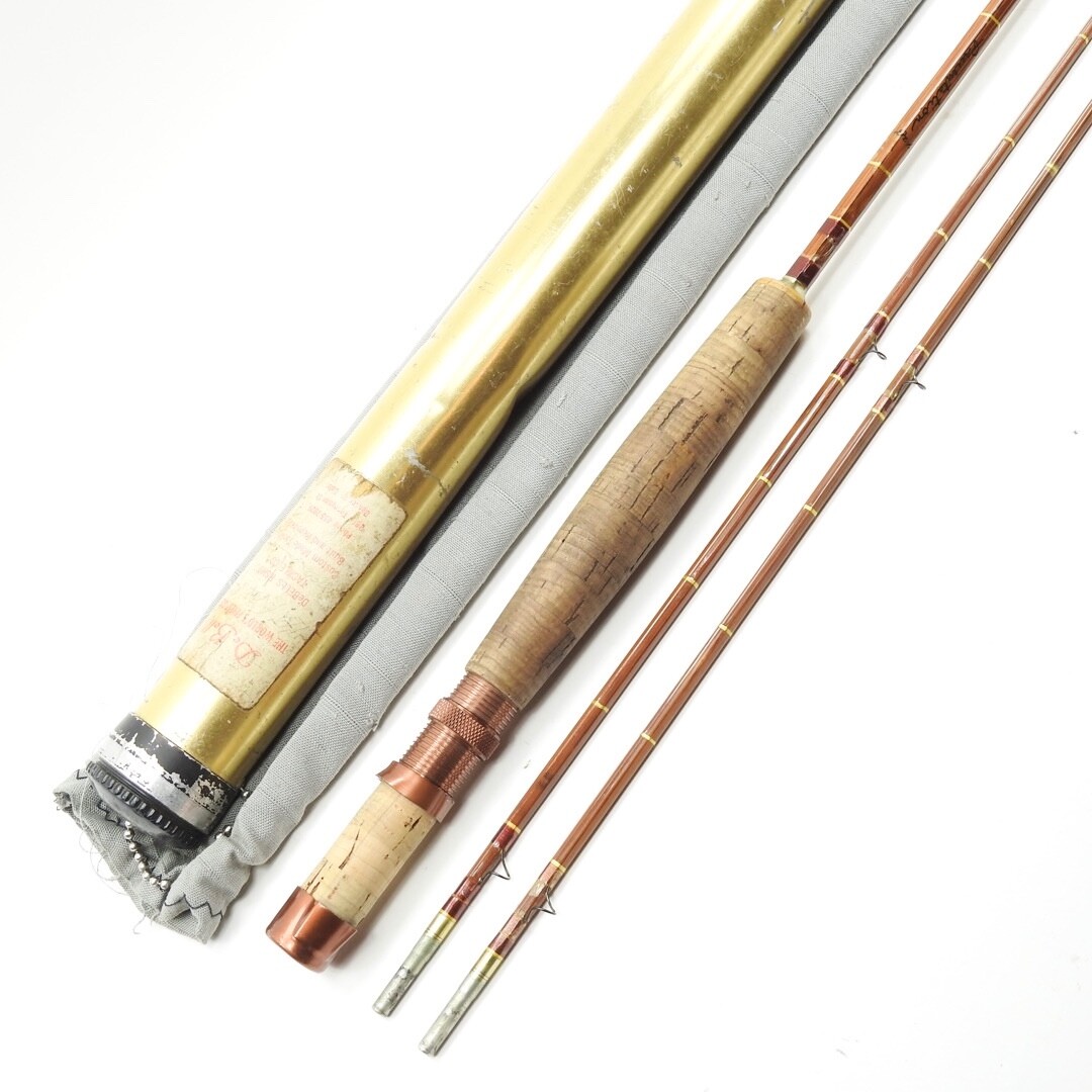 Fred Debell Impregnated “Presentation” Bamboo Fly Rod. 7′ 6”. W/ Tube & Sock.