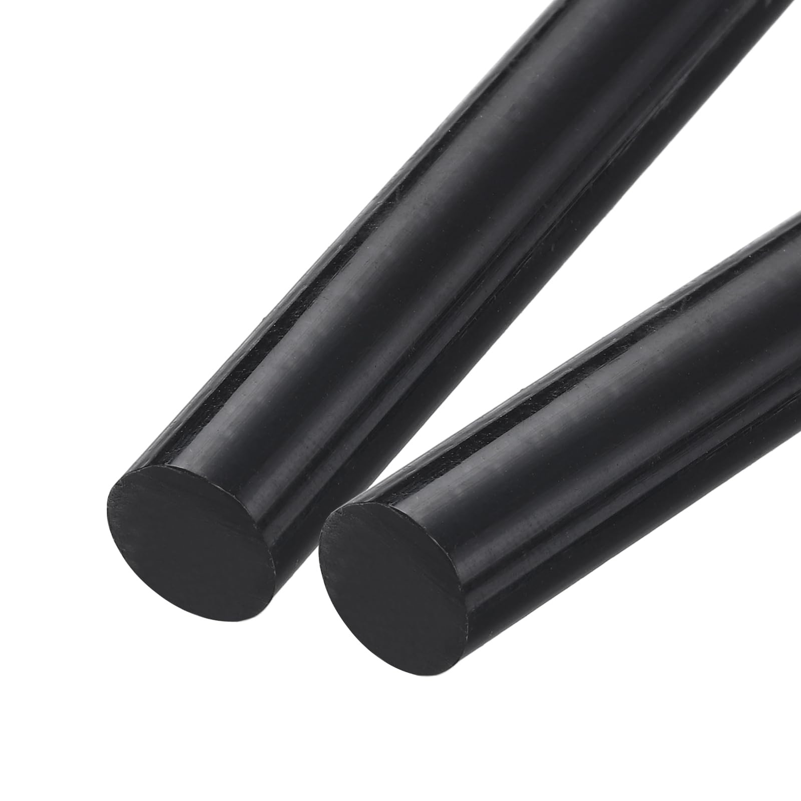 MECCANIXITY ABS Plastic Rod Round Solid Bar 25 mm x 200 25mm x 200mm, Black