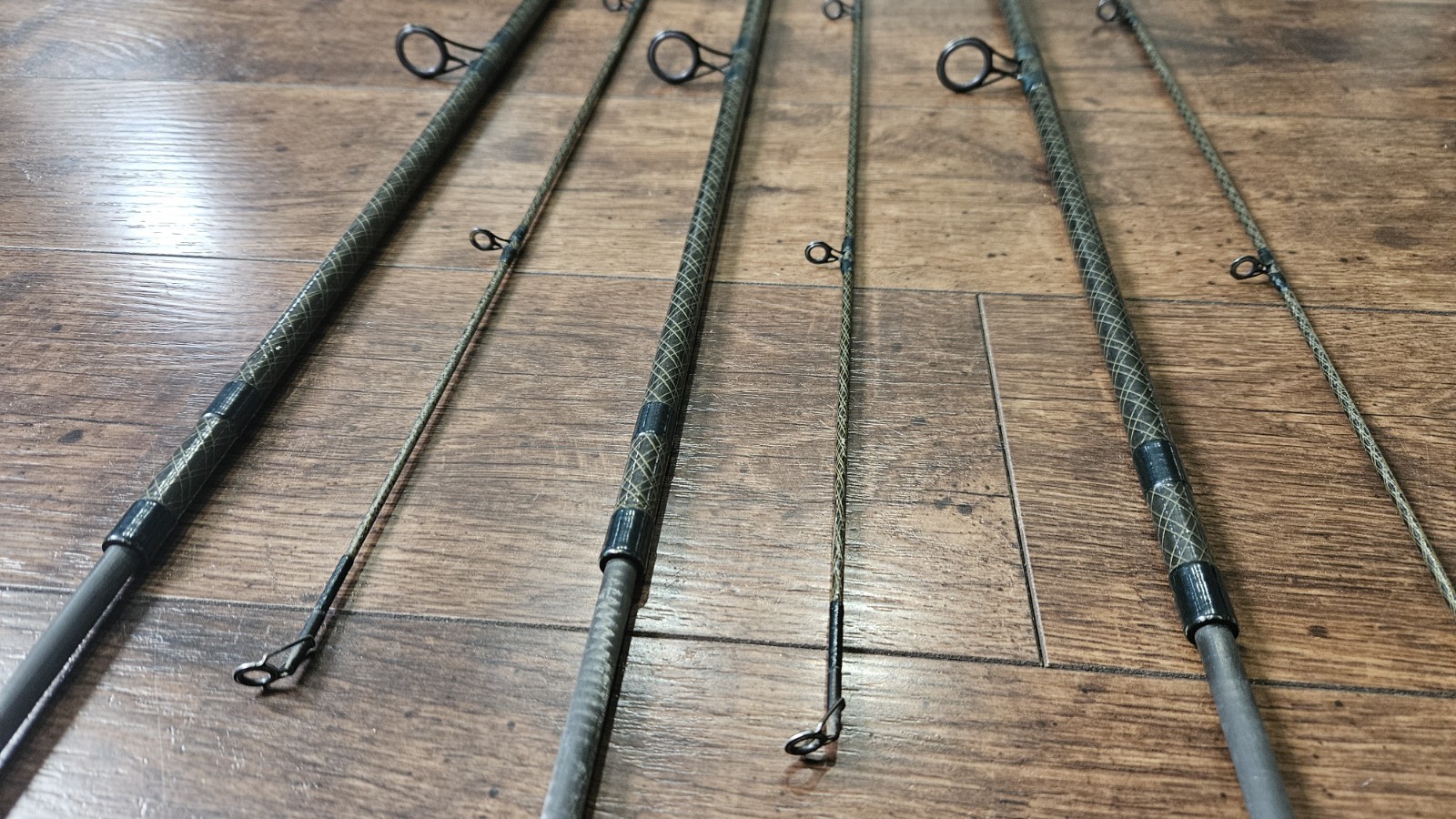 3x Daiwa Kevin Nash 12ft 2lbs WKN Whisker Dictator Carp Rods