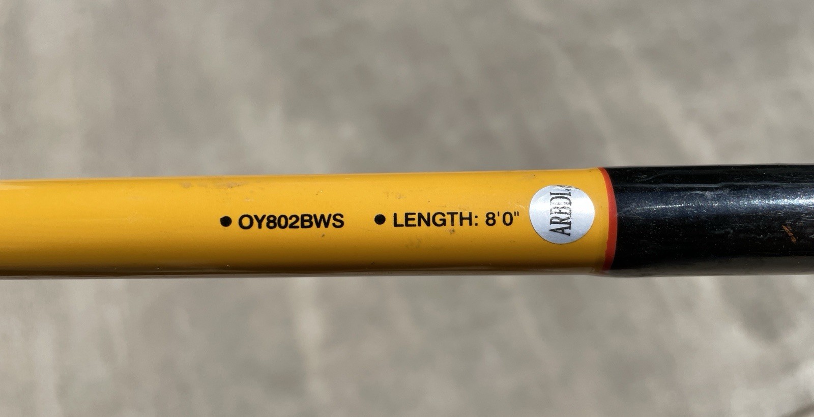 Silstar FishBonz Old Yellow OY802BWS 8’ Spinning Fishing Salmon Rod 2-pc NICE!