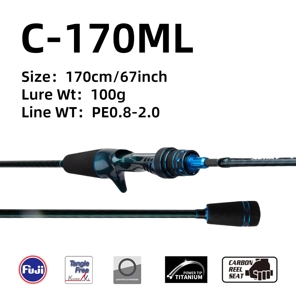 Tianium Tip Cuttlefish Octopus Fishing 165Cm 1.7Cm Fishing Rod Squid Boat FUJI O