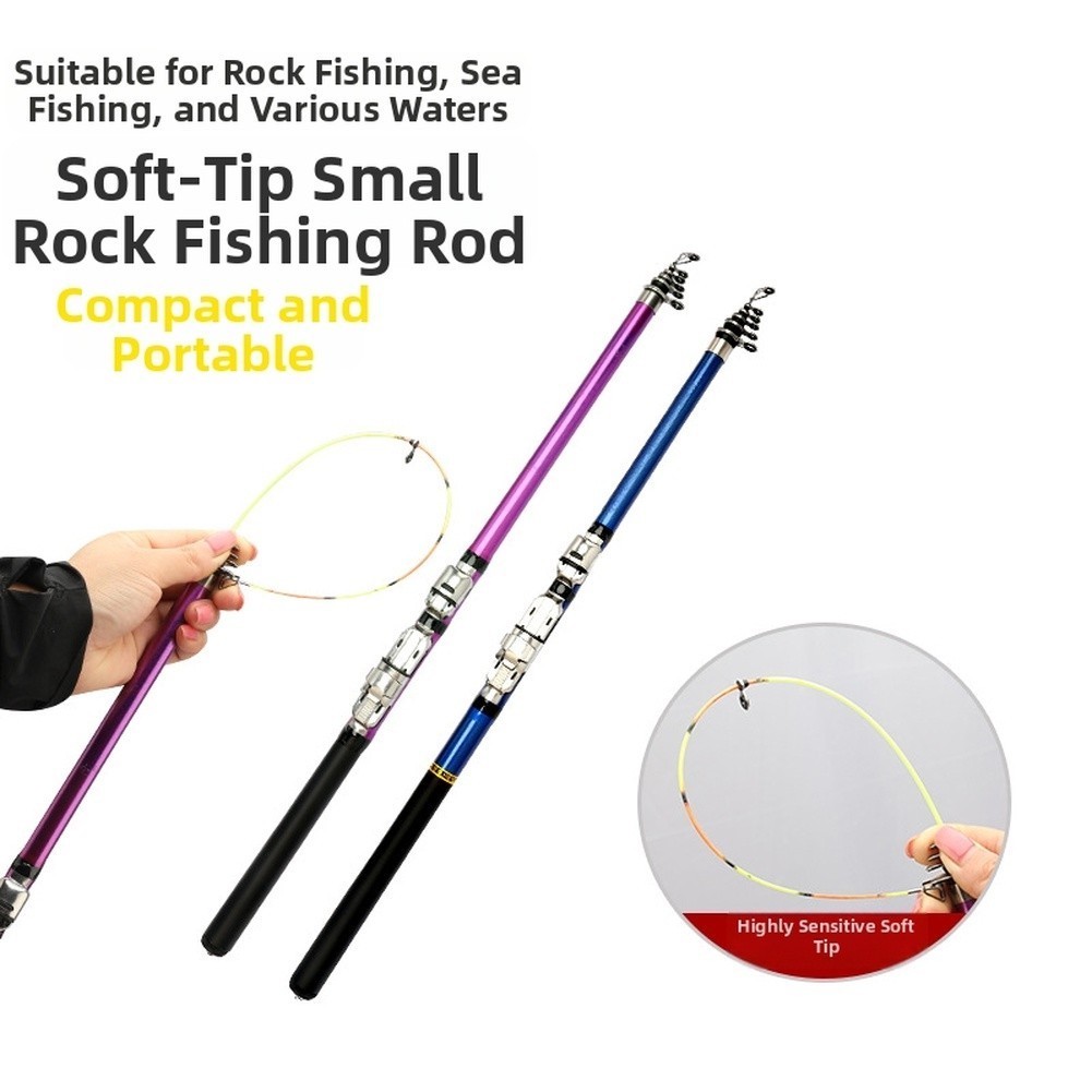 Light Casting Rod Glass Fiber for Saltwater For Shore Rock Surf Fishing